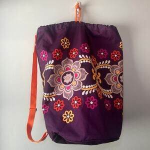 Vera Bradley Safari Sunset XL Nylon Laundry Bag with Shoulder Strap